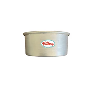 Molde redondo de aluminio 14×6 cm Vilber® Cal. 22 – molde solo