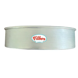 Molde redondo de aluminio 28×7 cm Vilber® Cal. 20 – molde solo