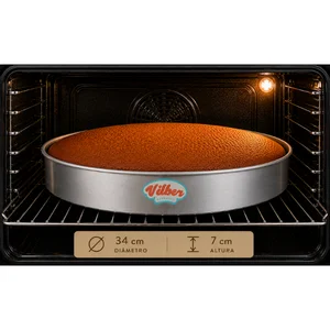 Molde redondo 34×7 cm Vilber® – bizcocho horneado