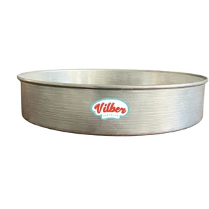 Molde redondo de aluminio 34×7 cm Vilber® Cal. 20 – molde solo