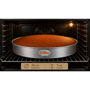 Molde redondo 36×7 cm Vilber® – bizcocho horneado