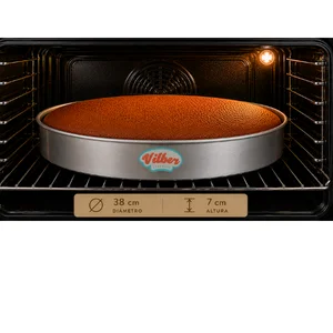 Molde redondo 38×7 cm Vilber® – bizcocho horneado