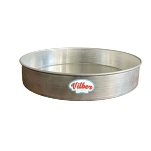 Molde redondo de aluminio 38×7 cm Vilber® Cal. 20 – molde solo