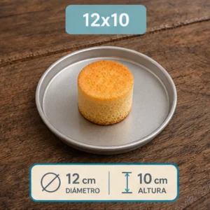 Molde redondo alto 12×10 cm Vilber® – bizcocho desmoldado