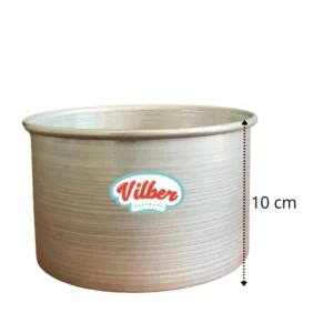 Molde redondo alto de aluminio 16×10 cm Vilber® Cal. 20 – molde solo