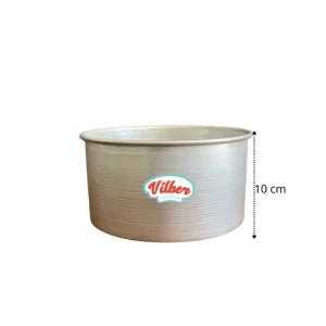 Molde redondo alto de aluminio 18×10 cm Vilber® Cal. 20 – molde solo
