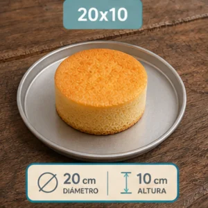 Molde redondo alto 20×10 cm Vilber® – bizcocho desmoldado