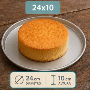 Molde redondo alto 24×10 cm Vilber® – bizcocho desmoldado