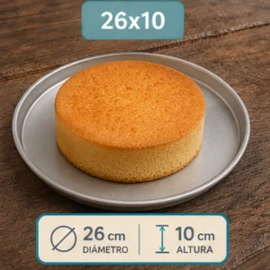 Molde redondo alto 26×10 cm Vilber® – bizcocho desmoldado